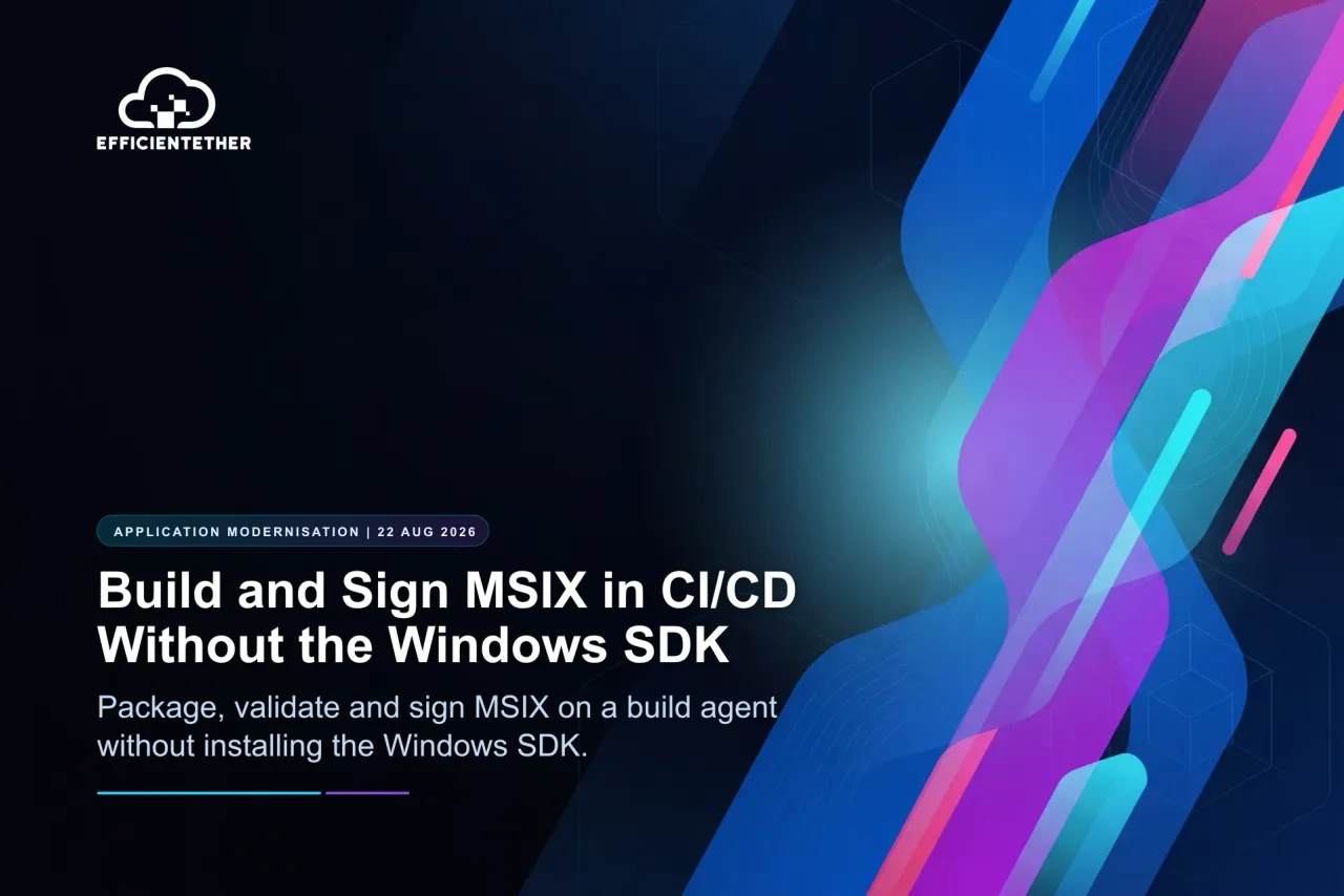 Build and Sign MSIX in CI/CD Without the Windows SDK