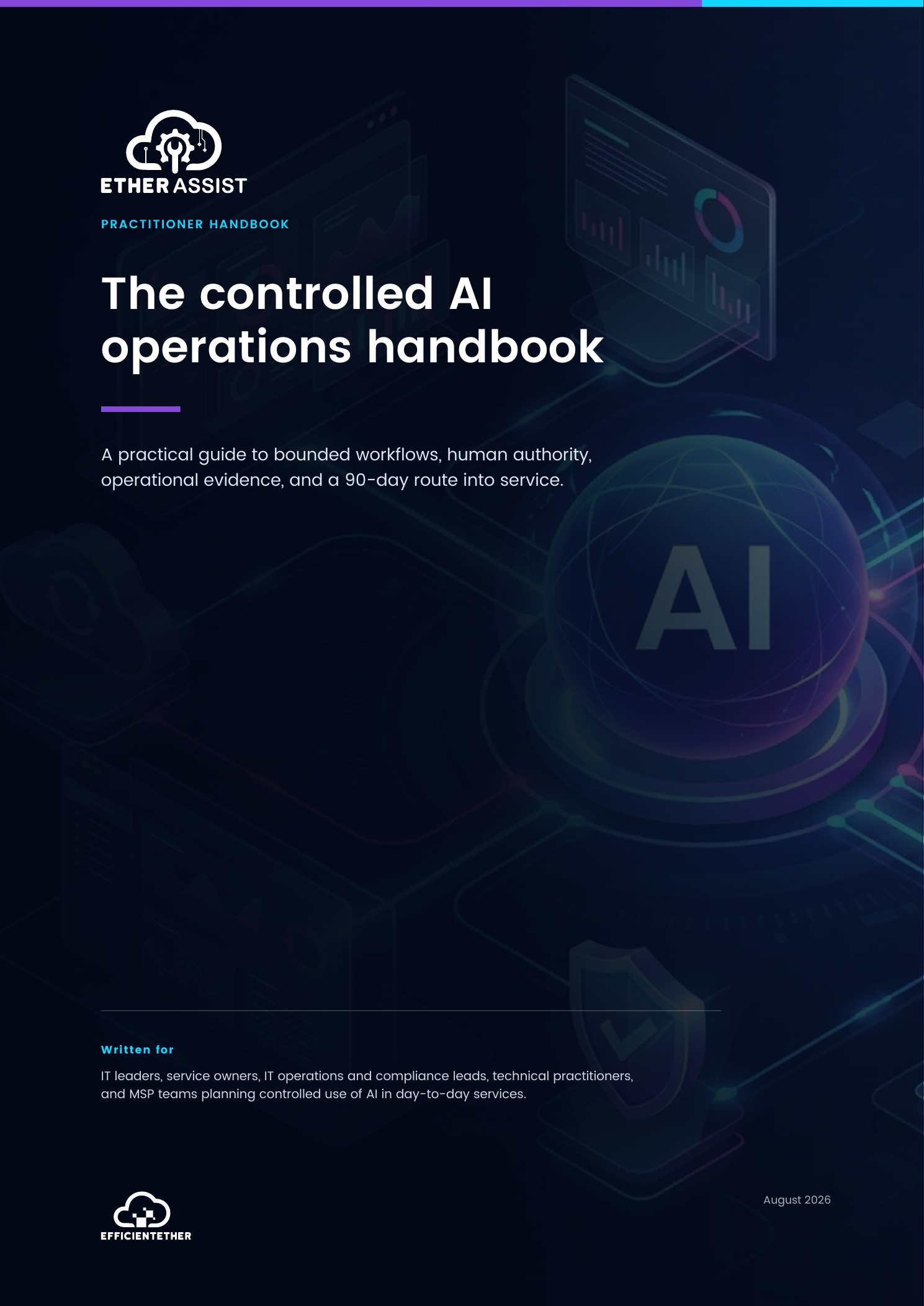 Cover of The Controlled AI Operations Handbook from EtherAssist